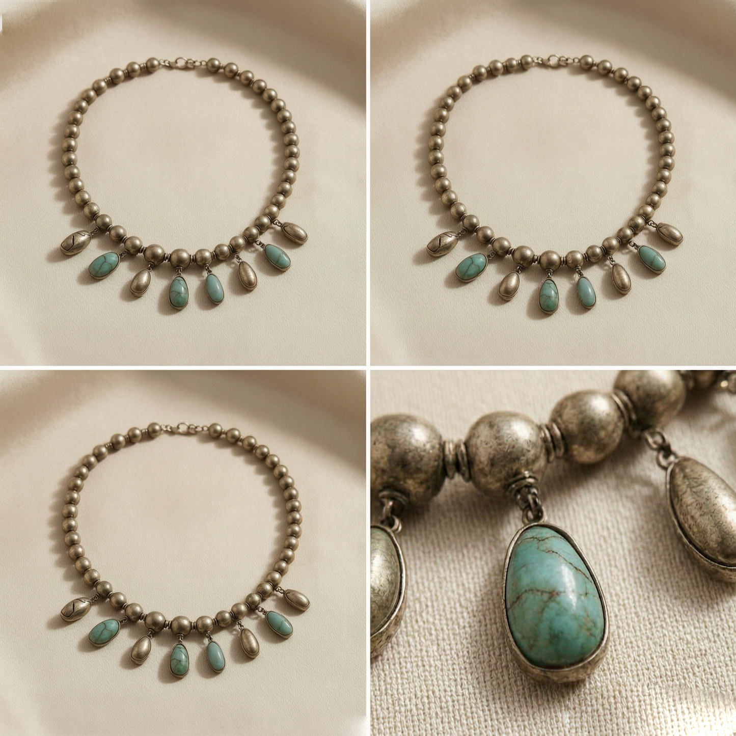✨ Vintage Turquoise Drop Necklace