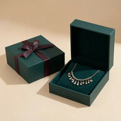 Vintage Heart &Teardrop Charm Necklace