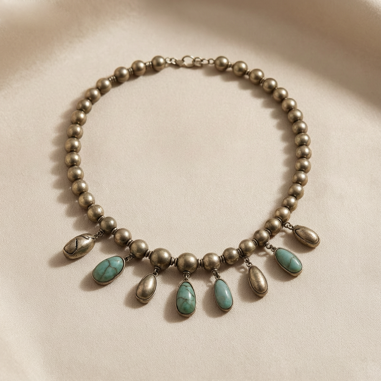 ✨ Vintage Turquoise Drop Necklace