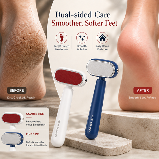 🔥 50% off  last day丨 GarageLine® Dual-Sided Foot Callus Remover ✨ | Professional Stainless Steel Foot Scraper