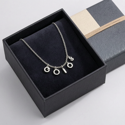 ✨ Minimal Letter Charm Necklace