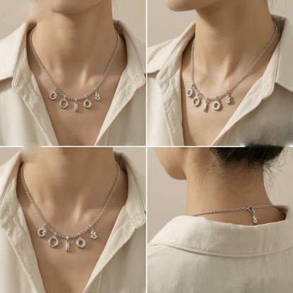 ✨ Minimal Letter Charm Necklace
